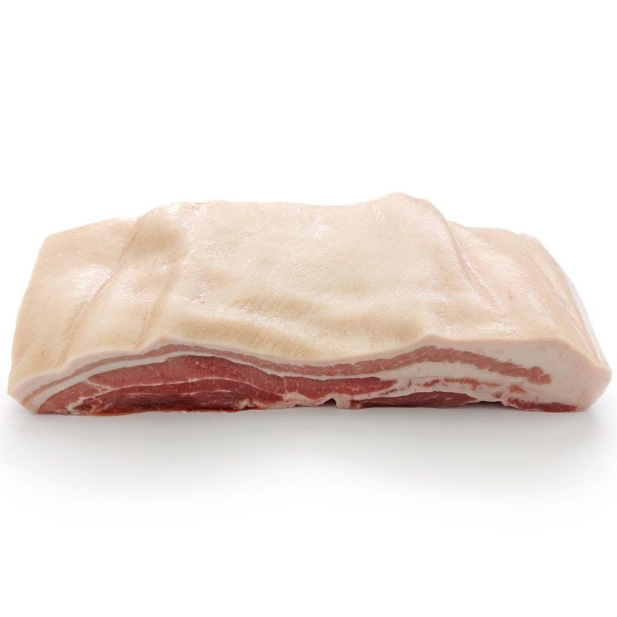Frozen Pork Belly Skin On per KG
